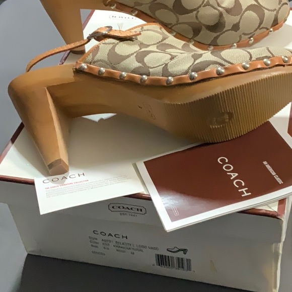 NEW Coach Felicity LRG C Logo Signature Natural Khaki Authentic Custom 9 - Picture 13 of 13